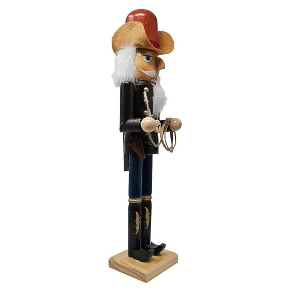 Cowboy Rancher Lasso 16" Christmas Nutcracker - Picture 2 of 5